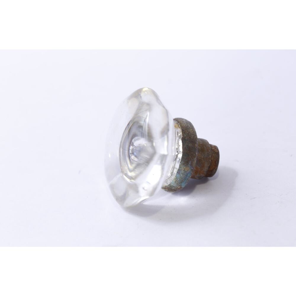 Large Glass Doorknob, 2.5 inches, Used Condition, Classic, Ornate, Decorative,